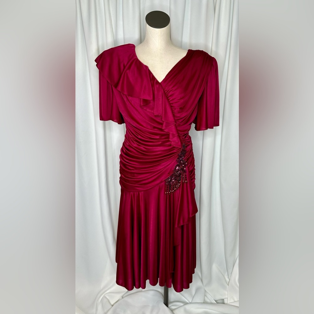 Amazing 80’s hot pink dress